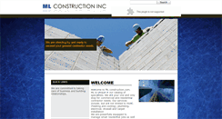 Desktop Screenshot of mlconstructiongroup.com